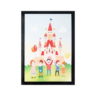 磁性儿童画框装裱磁吸海报框磁力外框墙贴展示框免打孔简易相框