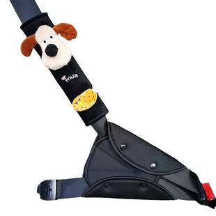 汽车儿童安全带固定器不勒脖护肩绑带宝宝护肩套调节神器四季布艺