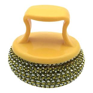 不伤锅清洁球钢丝球带手柄锅刷家用长柄刷子带把塑钢洗碗神器新款