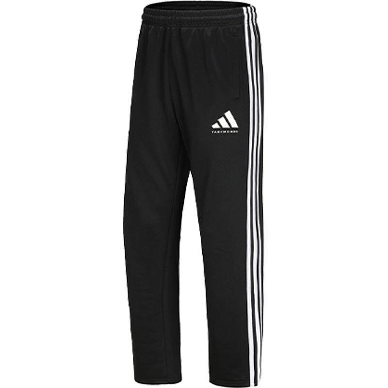adidas阿迪达斯裤子女 经典三条杠运动休闲潮流宽松直筒长裤 正品