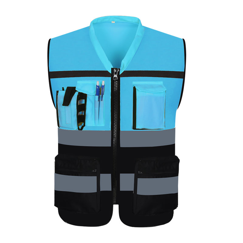 领导款反光背心马甲安全服骑行建筑施工检车荧光服工作服印字logo