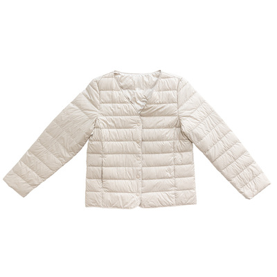 JENUNIQUE轻型薄款v领羽绒服