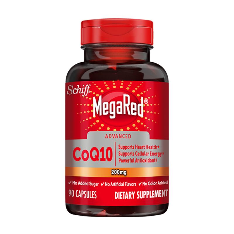 旭福MegaRed/脉拓美国进口高含量辅酶coq10护心脏软胶囊200mg90粒