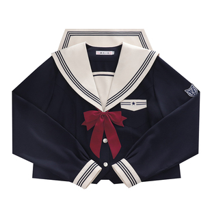 樱花家族原创jk水手服【季航学院】校供感制服中间服长袖套装女
