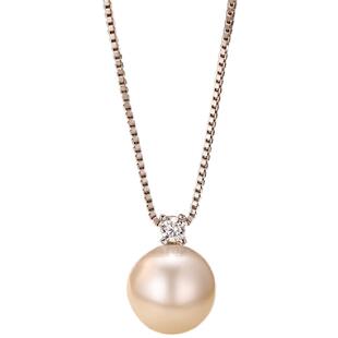 深海母贝珍珠单颗吊坠纯银项链女2026新款轻奢高级感戴妃款锁骨链