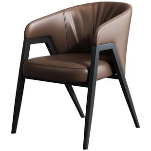 2024年新款餐椅艺术创意设计师家具家用酒店餐厅意式休闲咖啡厅椅