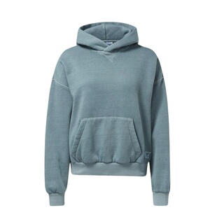 专柜正品/锐步 FLEECE HOODIE 女子简约运动休闲连帽卫衣套头衫