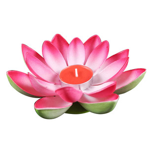 节庆蜡烛荷花灯河灯莲花灯中秋节春节水漂灯户外水灯防水元宵花灯