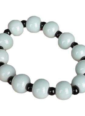 情侣陶瓷龙泉青瓷玛瑙手链创意