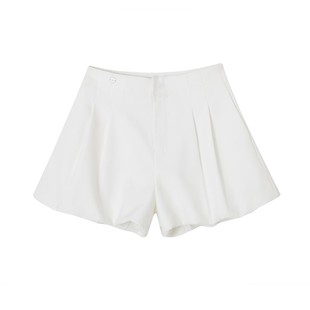 SOMESOWE 设计感蓬蓬花苞裤子女夏原创A字宽松显瘦百搭阔腿短裤