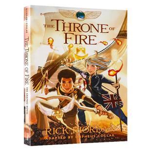 埃及守护神系列2 凯恩与烈焰王座漫画小说 英文原版 The Kane Chronicles Book1The Red Pyramid  章节桥梁小说