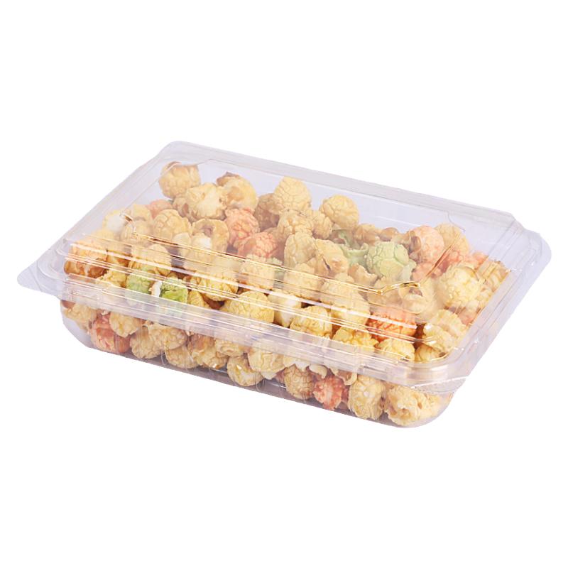 透明一次性西点盒塑料防潮密封盒方形糕点盒饼干散装食品打包盒子