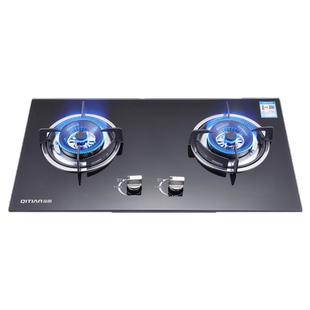 奇田 JZT-A-D2-2家用燃气灶天然气液化气双灶台嵌两用煤气灶绿标