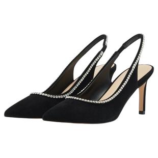 SW DANCER CRYSTAL 75 SLINGBACK PUMP 夏季细跟高跟鞋露跟单鞋女