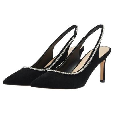 SW夏季细跟高跟鞋露跟单鞋