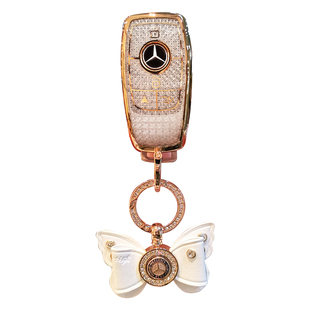 适用于23款奔驰gls450钥匙套进口GLC300壳C260L车G500包GLE350扣