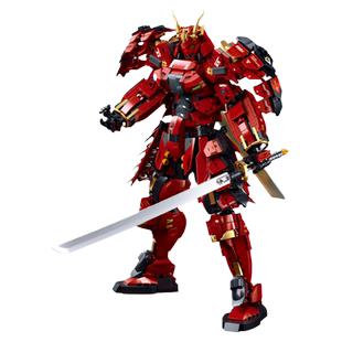 甲斐武士雅典娜赛博悟空黑流浪者机甲师模型男孩益智拼装潮玩礼物