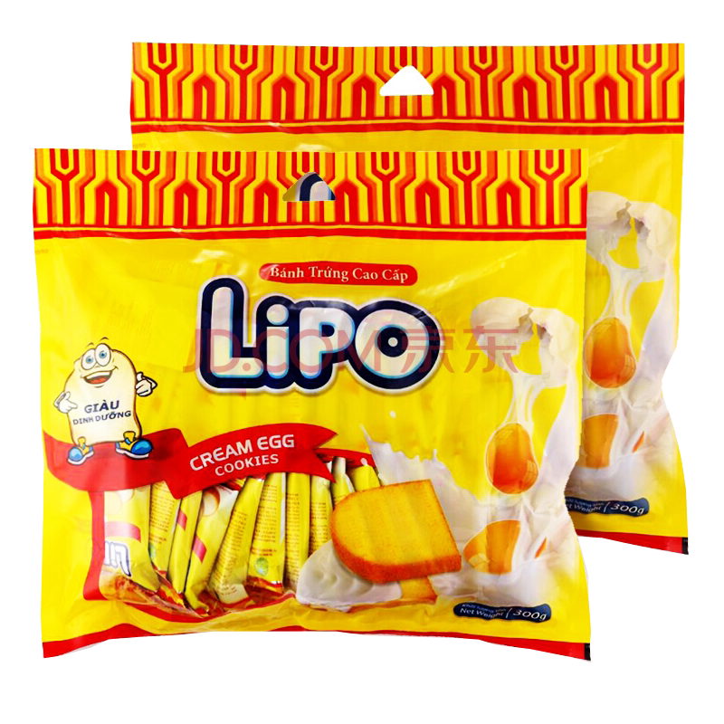【官旗直售】Lipo面包干520g、600g越南进口组合饼干休闲小零食