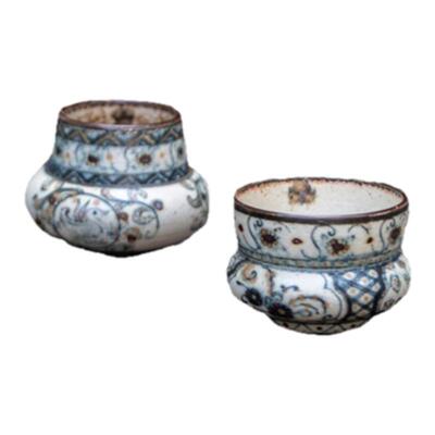 诗瓷集一豆两饮鸳鸯青花咖啡对杯