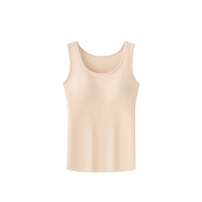 免穿文胸双面磨毛保暖背心