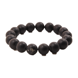 泗玥泗滨砭石佛珠手串 男女款情侣手链 玄黄砭石手串 时尚礼物