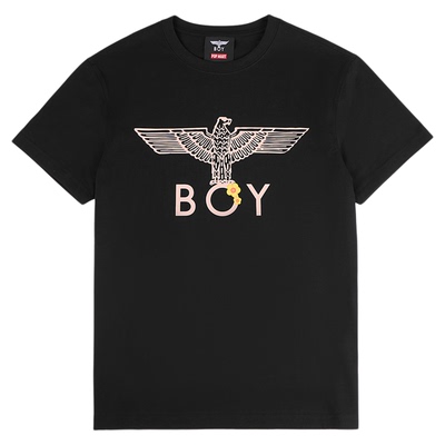 BOYLONDON春夏帅气甜酷童趣印花短袖休闲宽松百搭男女款T恤N01267