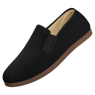 老北京布鞋男官方旗舰店正品2026春秋新款牛筋底黑防滑休闲老头鞋