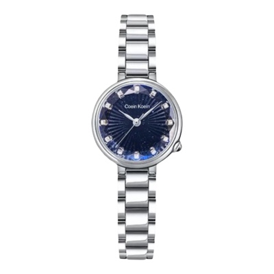 Coein Koein【官方正版】CK1899蓝精灵奢华镶钻菱面手表女士腕表