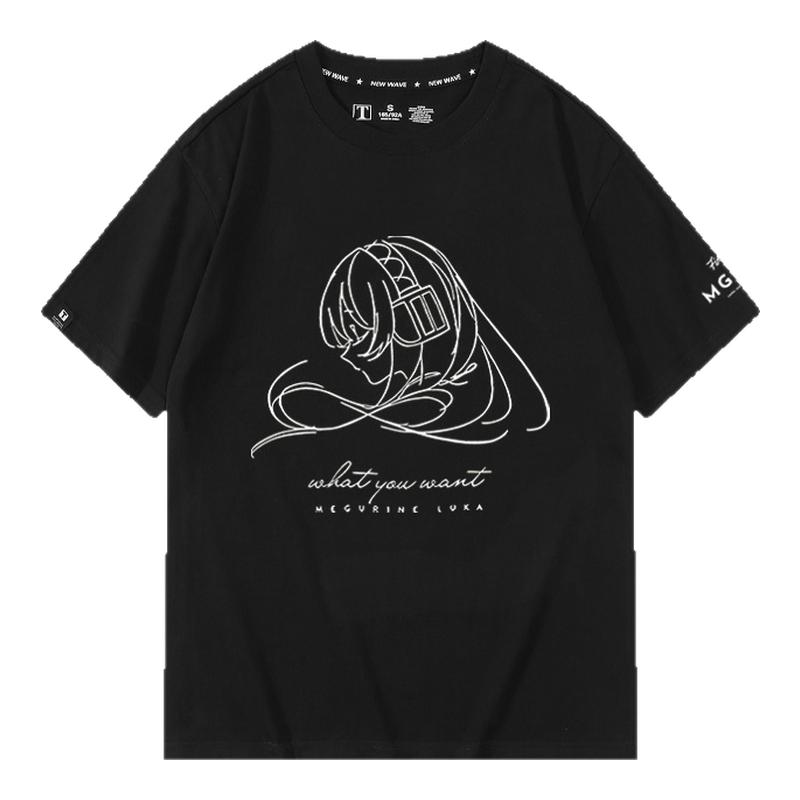 休闲宽松纯棉情侣短袖