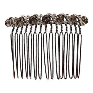 水钻倒插梳无痕发卡刘海夹高端盘发神器简约发夹女后脑勺卡子头饰