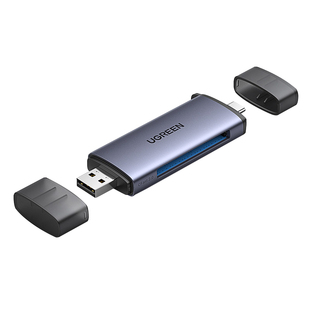 绿联USB3.0高速多功能读卡器typec转换CFast2.0存储卡电脑otg手机两用适用于D4/D5/D6单反相机D850