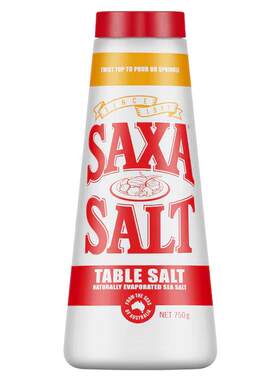 澳洲代购Saxa Table Salt Shaker Iodised 碘盐 瓶装食盐海盐750g