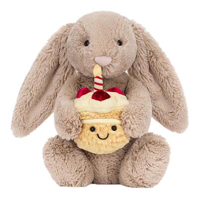 Jellycat怀抱蛋糕邦尼兔毛绒公仔