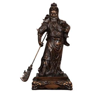 关公摆件招财武财神大刀关羽二爷佛像家居风水客厅办公室店铺供奉