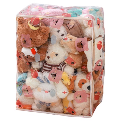 毛绒玩具收纳神器装娃娃的透明桶