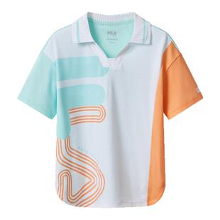 Fila/斐乐夏季新款女中大童户外经典生活短袖POLO衫K12G421104F