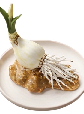 全手工陶瓷仿生水仙花茶宠