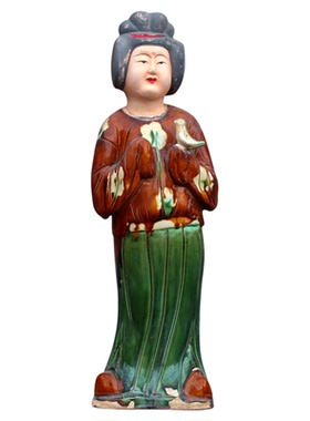 仿古风摆件彩绘做旧陶瓷器