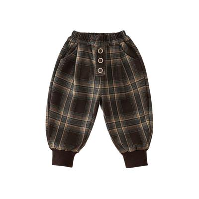儿童格子裤2025年新款洋气
