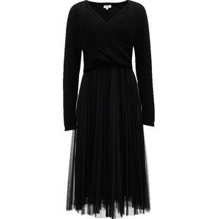 Vero Moda奥莱连衣裙秋冬新款吊带裙亮片针织衫时尚两件套流行