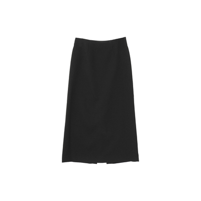 秘密盒子蒂凡尼早餐 厚款醋酯极简黑色叠穿短袖t恤直筒半身裙套装