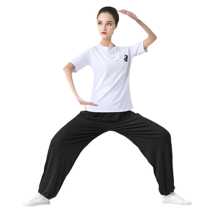 太极服练功服男夏季短袖武术服太极拳练功服女夏天新款太极练功裤