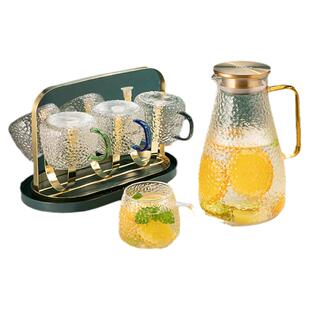 富光冷水壶家用大容量玻璃水壶凉水杯套装加厚耐高温凉水壶茶壶