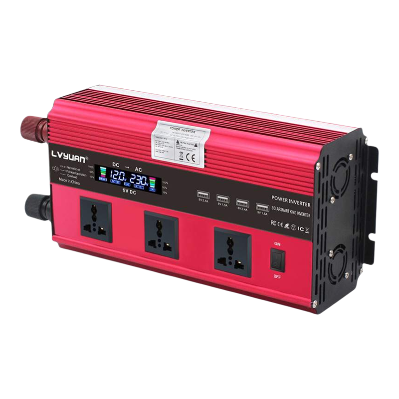 绿源 新款4000W修正弦波逆变器12V24V转110V220V双电压车载逆变器