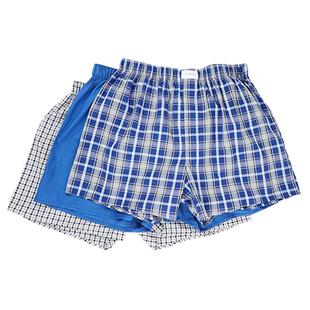 汤米TOMMY HILFIGER男内裤3条装居家短裤四角平角棉礼物阿波罗裤