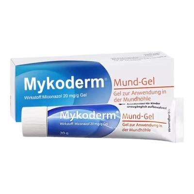 德国Mykoderm儿童鹅口疮凝胶咪康唑缓解口腔溃疡神器愈合药膏20g