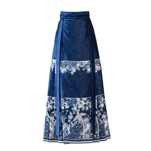 爱奇葩[凤落榴福]马面裙女明制国风凤凰石榴百福纹样日常通勤汉服