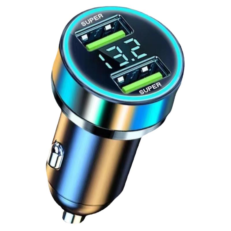 车载充电器超级快充一拖二USB车充点烟器转换插头24V通用