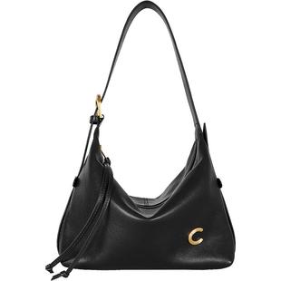 CASSILE卡思乐饺子包2025新款软羊皮单肩腋下斜挎包通勤hobo女包