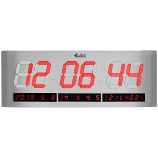 时尚客厅挂钟家用led数码电子万年历电波钟wifi授时电子钟5018